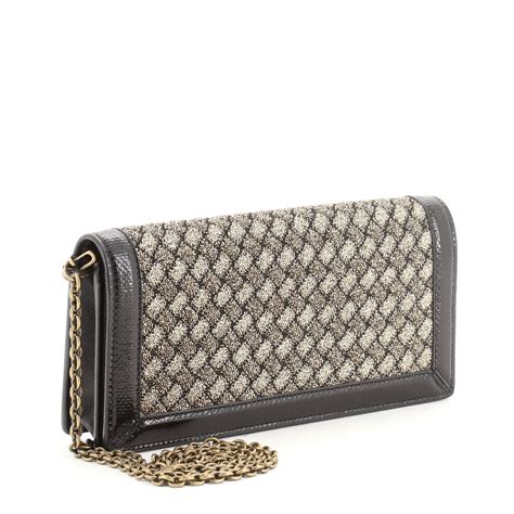 bottega veneta crocodile wallet|bottega maxi intrecciato chain wallet.